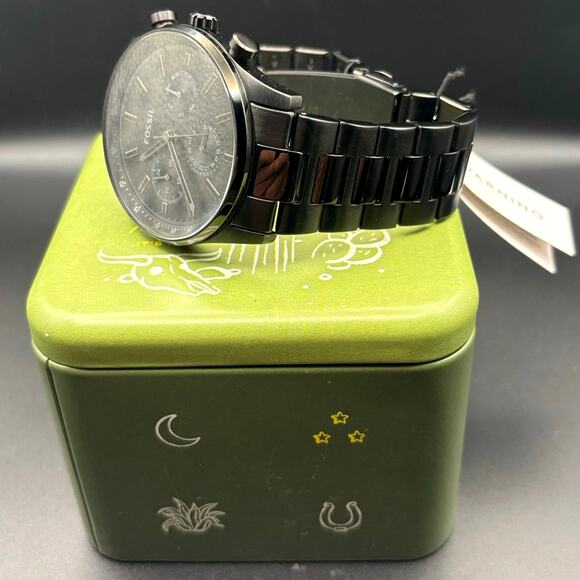 Fossil Sullivan BQ2448 Mens Chronograph – Gunmetal Stainless Steel Bracelet NIB - Picture 3 of 17